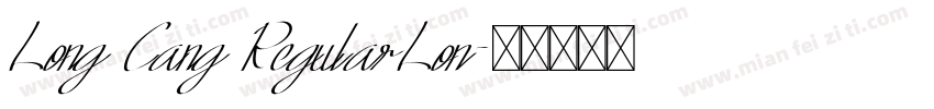 Long Cang RegularLon字体转换